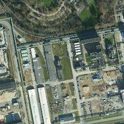 Satellite imagery of 200 Meter Kamin der Bayer-Werke Leverkusen, DE