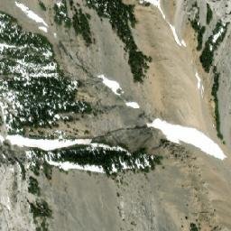Satellite imagery of Mount Lorette, CA