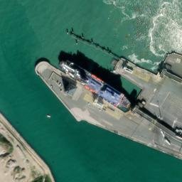 Satellite imagery of Calais Harbour, FR