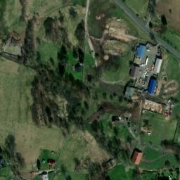 Satellite imagery of [Rumburk-Dolní Křečany] former spinning yarn comb factory chimney, CZ