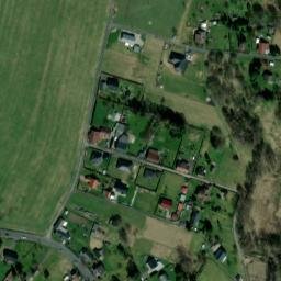 Satellite imagery of [Rumburk-Dolní Křečany] former spinning yarn comb factory chimney, CZ