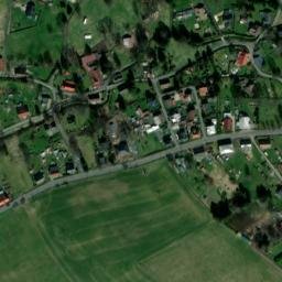 Satellite imagery of [Rumburk-Dolní Křečany] former spinning yarn comb factory chimney, CZ