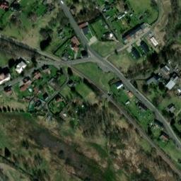 Satellite imagery of [Rumburk-Dolní Křečany] former spinning yarn comb factory chimney, CZ