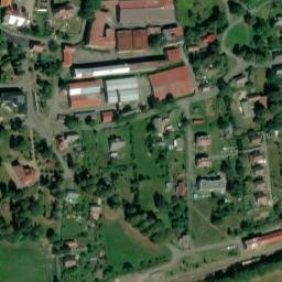 Satellite imagery of [Jindřichovice pod Smrkem] textil factory chimney, CZ