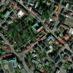 Satellite imagery of [Rumburk] monastery church sanctus t., CZ