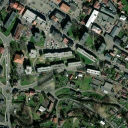Satellite imagery of [Rumburk] monastery church sanctus t., CZ