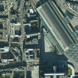 Cologne Cathedral in Germany Satellite Map