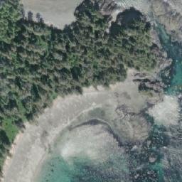 Satellite imagery of Cape James, CA