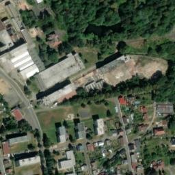 Satellite imagery of [Nové Město pod Smrkem] heat plant chimney, CZ