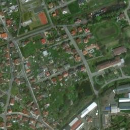 Satellite imagery of [Frýdlant] town hall outlook t., CZ