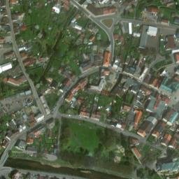 Satellite imagery of [Frýdlant] town hall outlook t., CZ