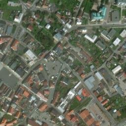 Satellite imagery of [Frýdlant] town hall outlook t., CZ