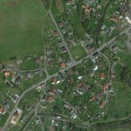 Satellite imagery of [Dětřichov u Frýdlantu] former textil factory chimney, CZ