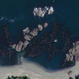 Satellite imagery of Cape Sutil, CA
