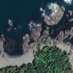 Satellite imagery of Cape Sutil, CA
