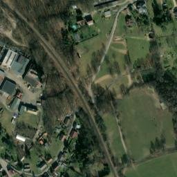 Satellite imagery of [Hrádek nad Nisou] former textil factory chimney, CZ