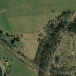 Satellite imagery of [Hrádek nad Nisou] former textil factory chimney, CZ