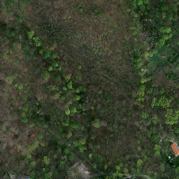 Satellite imagery of Książ - zamek warowny XIIIw., PL