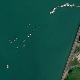 Satellite imagery of Portchester Castle, GB