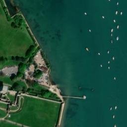 Satellite imagery of Portchester Castle, GB