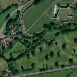 Satellite imagery of Pevensey Castle, GB