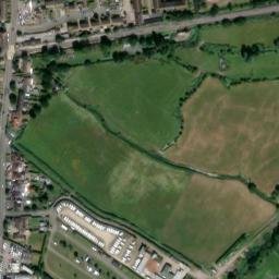 Satellite imagery of Pevensey Castle, GB