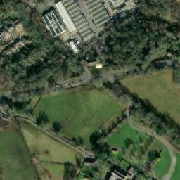 Satellite imagery of Holy Cross Abbey (Stapehill, Dorset, England), GB