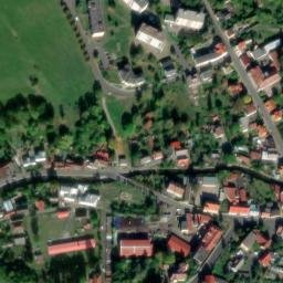 Satellite imagery of [Česká Kamenice] church outlook t., CZ