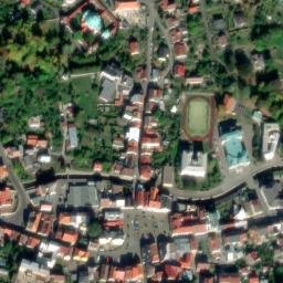 Satellite imagery of [Česká Kamenice] church outlook t., CZ