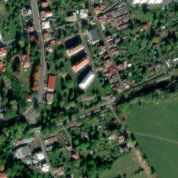 Satellite imagery of [Česká Kamenice] church outlook t., CZ