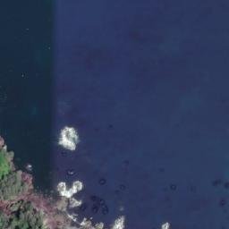 Satellite imagery of Cape Scott, CA
