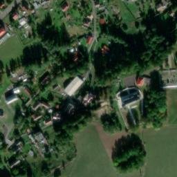 Satellite imagery of [Markvartice u Děčína] church t., CZ