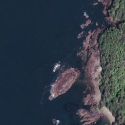 Satellite imagery of Cape Scott, CA