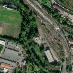 Satellite imagery of [Děčín-Staré Město] former Cotton spinning mill chimney, CZ