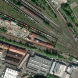 Satellite imagery of [Děčín-Staré Město] former Cotton spinning mill chimney, CZ