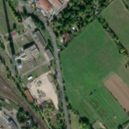 Satellite imagery of [Děčín-Staré Město] former Cotton spinning mill chimney, CZ