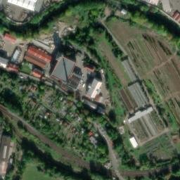 Satellite imagery of [Děčín-Staré Město] former Cotton spinning mill chimney, CZ