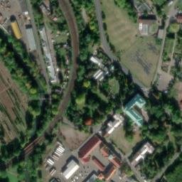 Satellite imagery of [Děčín-Staré Město] former Cotton spinning mill chimney, CZ