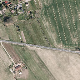 Satellite imagery of Trig point near Hummelshain, Thuringia (DE), DE