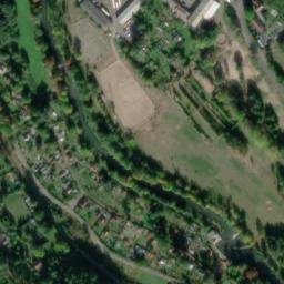 Satellite imagery of [Děčín-Staré Město] former Cotton spinning mill chimney, CZ