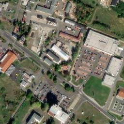 Satellite imagery of Crystalex [Nový Bor] factory chimney, CZ