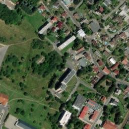 Satellite imagery of Crystalex [Nový Bor] factory chimney, CZ