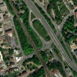 Satellite imagery of [Liberec] former textil factory chimney, CZ