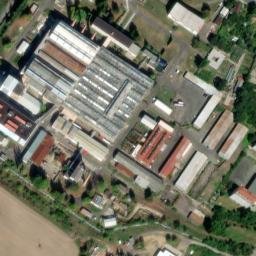 Satellite imagery of Crystalex [Nový Bor] factory chimney, CZ