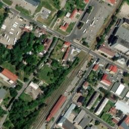 Satellite imagery of Crystalex [Nový Bor] factory chimney, CZ