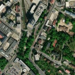 Satellite imagery of [Liberec] heat plant chimney, CZ