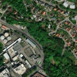 Satellite imagery of [Liberec] heat plant chimney, CZ