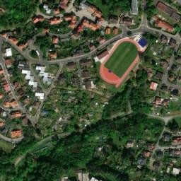 Satellite imagery of [Liberec] heat plant chimney, CZ