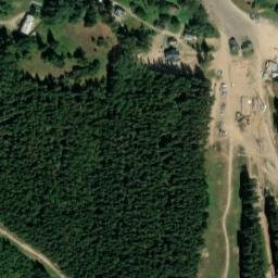 Satellite imagery of [Albrechtice v Jizerských horách] church t., CZ