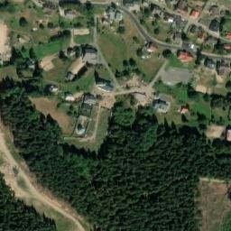 Satellite imagery of [Albrechtice v Jizerských horách] church t., CZ